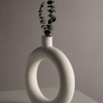 🩵 DOUBLE LOOP CERAMIC VASE