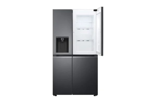 635L Side-by-Side Fridge in Matte Black Finish