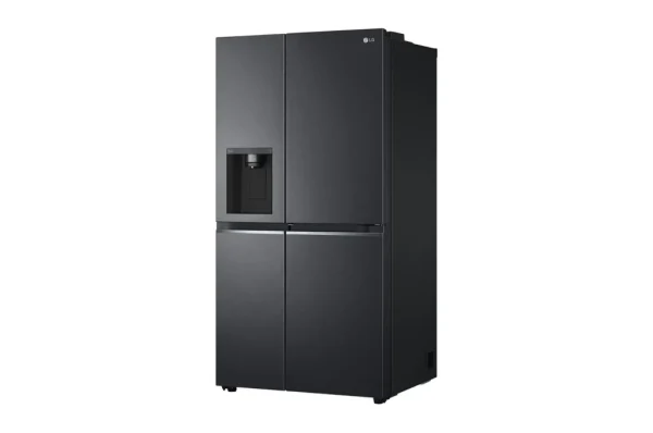635L Side-by-Side Fridge in Matte Black Finish