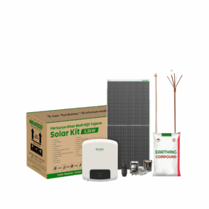 Waaree Radiance Lite 3kW On-Grid Solar Kit – 6 Modules (1-Phase) | 560–580Wp Panels | Complete Rooftop Solution